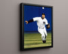 Bernie Williams Autograph Print - Outfield Chase - Smooth Swinger