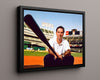 Billy Beane Autograph Print - Bat Perspective - Moneyball Vision