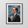 Billy Beane Autograph Print - Happy Profile - Moneyball Mind