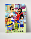 Bobs Burgers - Belcher Family - Autograph Print Television Vintage Framed Prints Poster 16x20