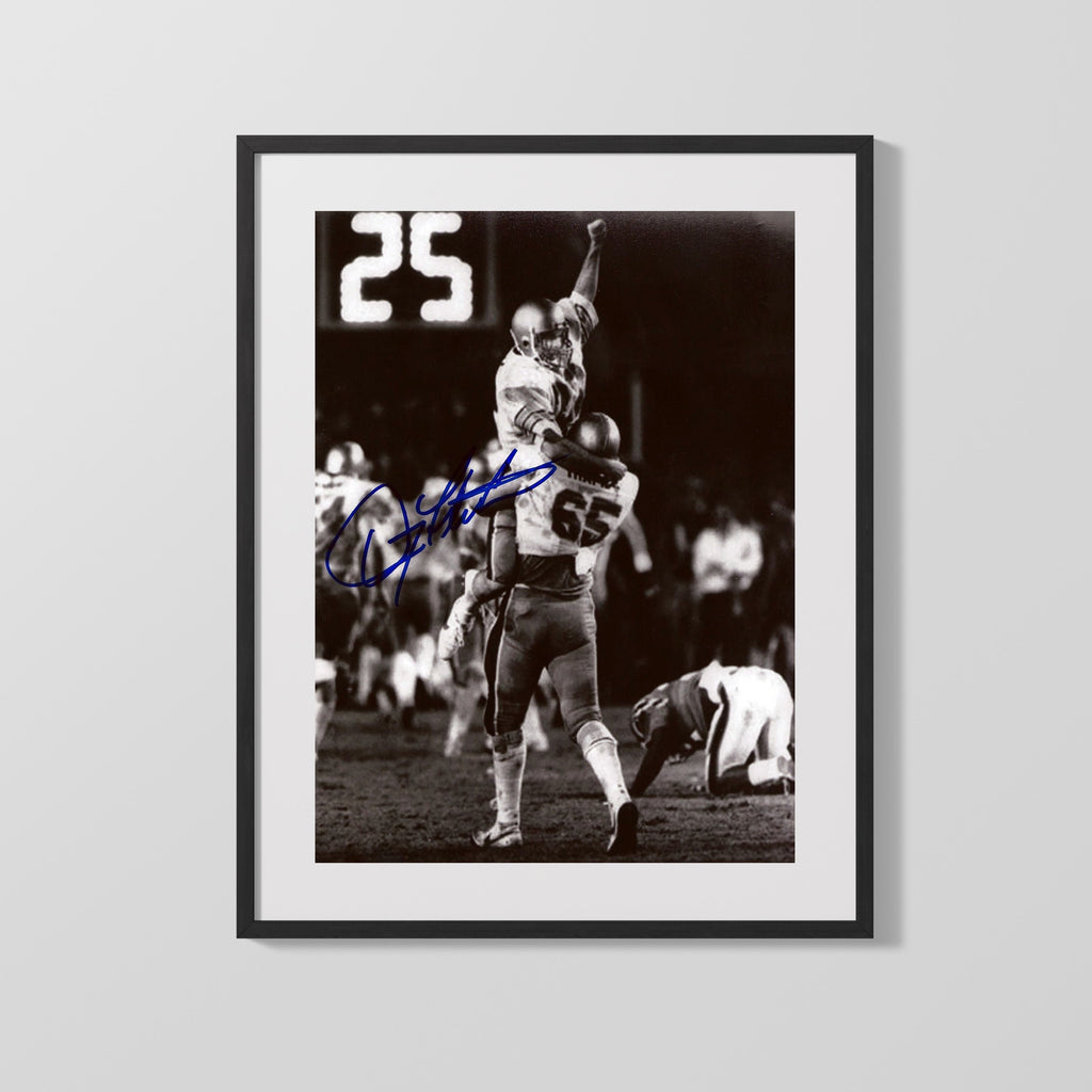 Boston College Autograph Print - Doug Flutie Miracle - Hail Flutie College FSPrints Gallery Frame 16x20