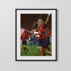 Brandi Chastain Autograph Print - Team USA - Victory Flag Run Soccer FramedSportPrints Gallery Frame 16x20