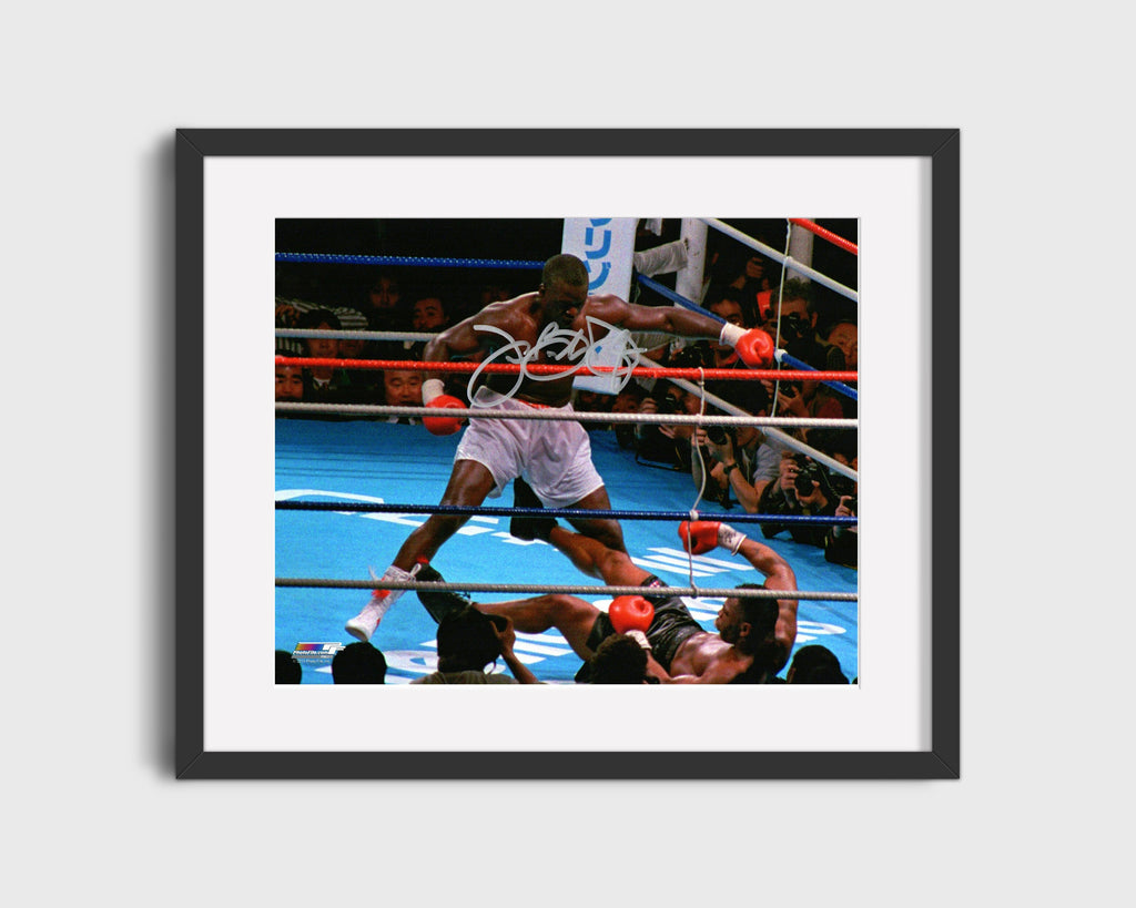 Buster Douglas Autograph Print - Tyson Knockout - The Upset of the Century Boxing FSPrints Gallery Frame 16x20