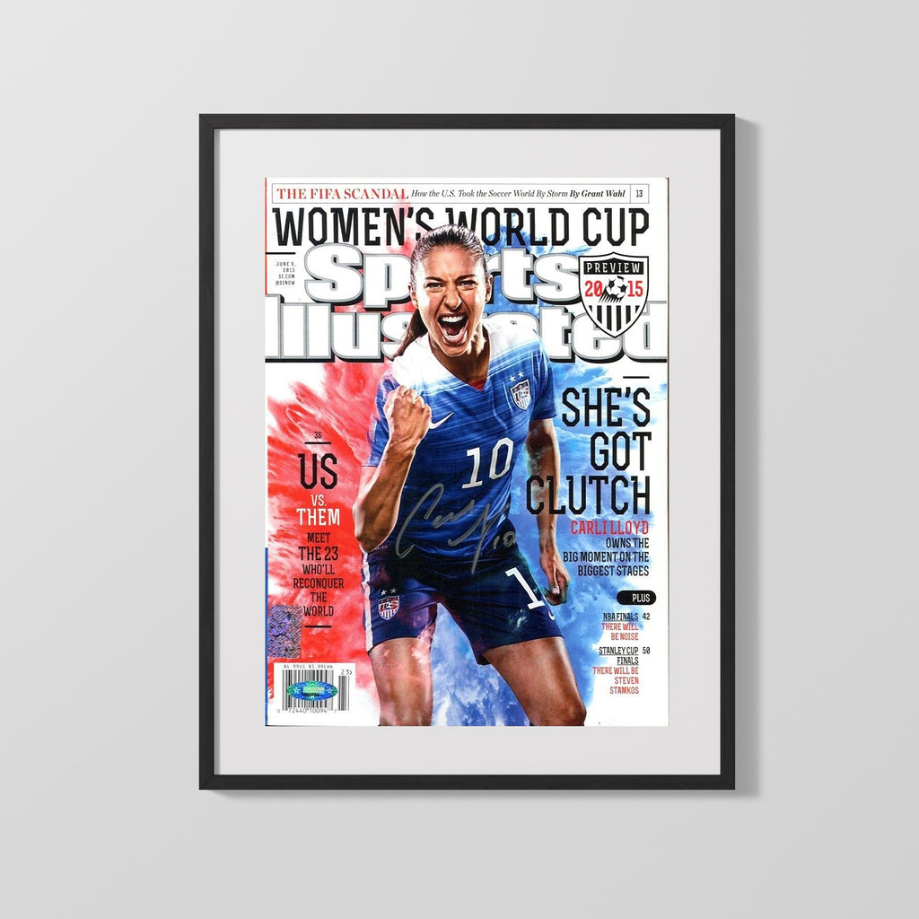 Carli Lloyd Autograph Print - Team USA - Shes Got Clutch Cover Soccer FramedSportPrints Gallery Frame 16x20