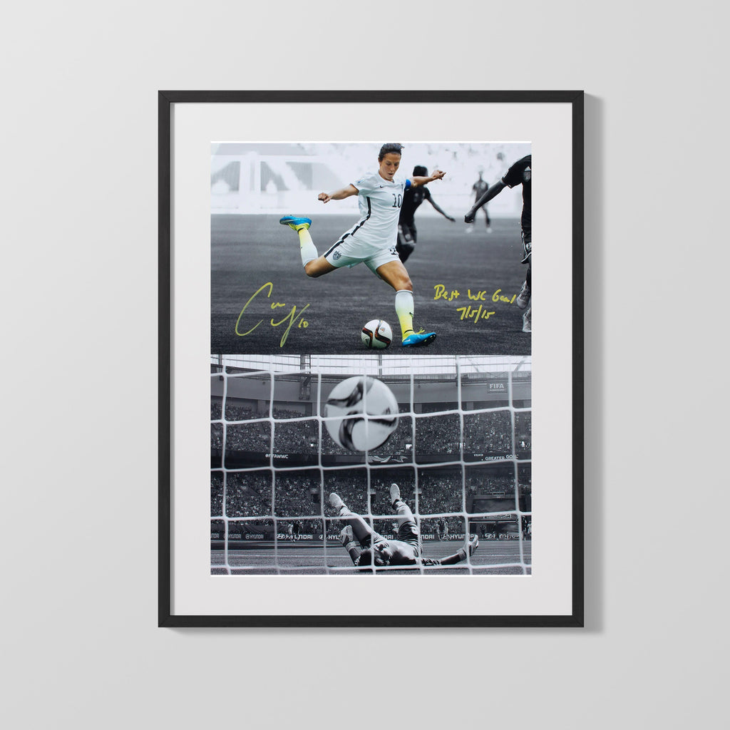 Carli Lloyd Autograph Print - Team USA - WC Final Strike Soccer FramedSportPrints Gallery Frame 16x20