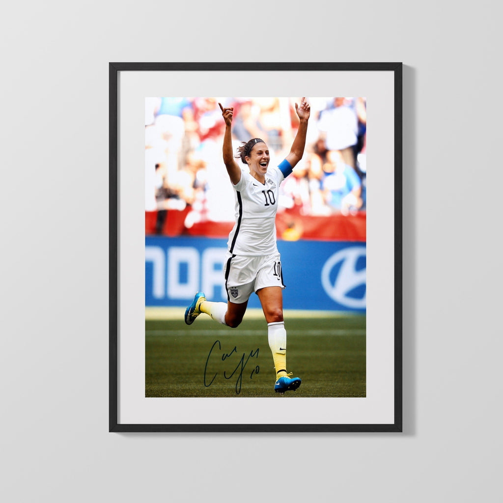 Carli Lloyd Autograph Print - Team USA - World Cup Celebration Soccer FramedSportPrints Gallery Frame 16x20