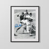 Carlton Fisk Autograph Print - Fight with Munson - Classic Rivalry