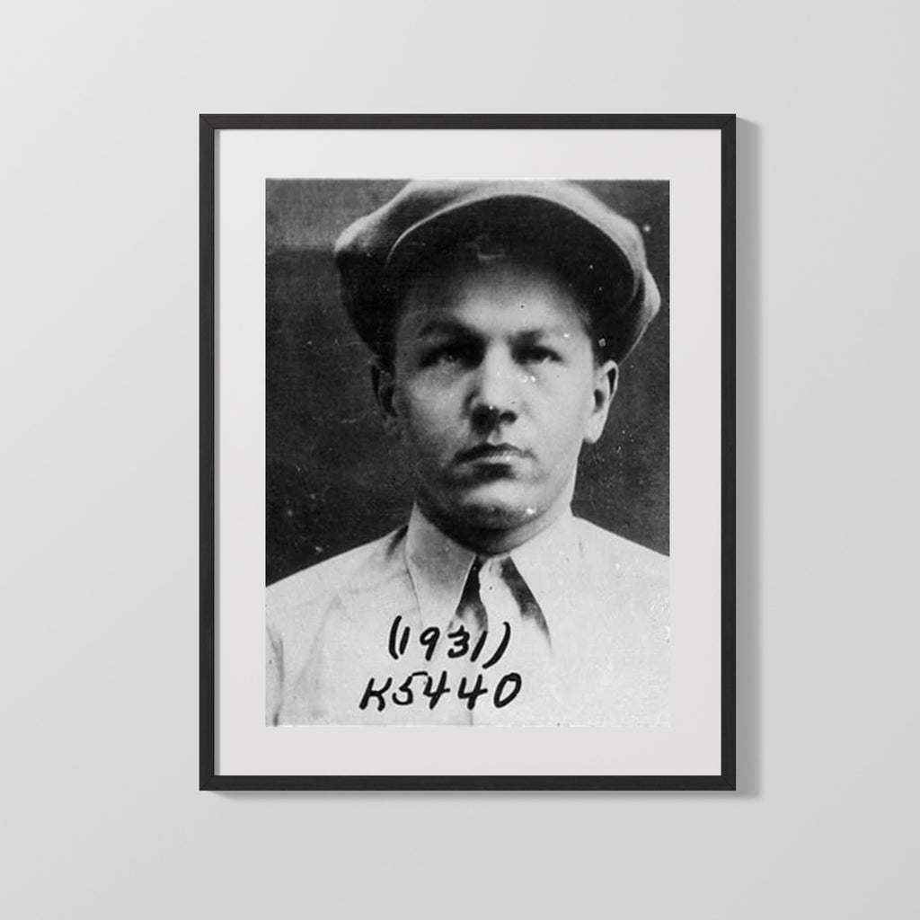 Celebrity Mug Shot - Baby Face Nelson - Outlaw with a Baby Face Mug Shots Vintage Framed Prints Gallery Frame 16x20