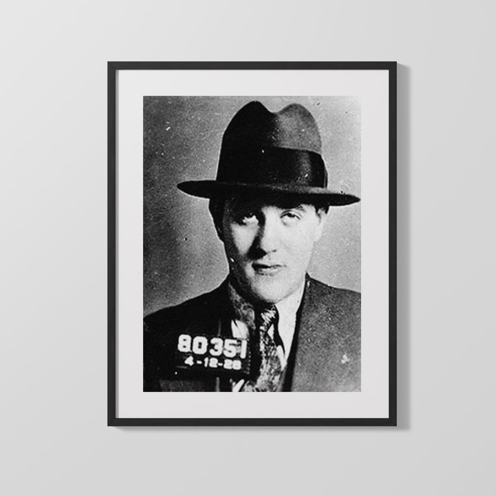 Celebrity Mug Shot - Bugsy Siegel - Mobster in Style Mug Shots Vintage Framed Prints Gallery Frame 16x20