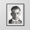 Celebrity Mug Shot - John Dillinger - Public Enemy Number Mugshot Mug Shots Vintage Framed Prints Gallery Frame 16x20