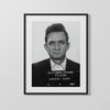 Celebrity Mug Shot - Johnny Cash - Folsom Blues Booking Mug Shots Vintage Framed Prints Gallery Frame 16x20