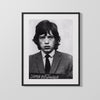Celebrity Mug Shot - Mick Jagger - Satisfaction Denied Mug Shots Vintage Framed Prints Gallery Frame 16x20