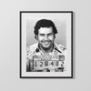 Celebrity Mug Shot - Pablo Escobar - Kingpin with a Smile Mug Shots Vintage Framed Prints Gallery Frame 16x20