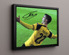 Christian Pulisic - Borussia Dortmund - Celebration Soccer FramedSportPrints Floating Canvas 16x20
