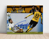 Christian Pulisic - Borussia Dortmund - Past the Keeper Soccer FramedSportPrints Poster 16x20