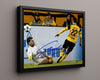 Christian Pulisic - Borussia Dortmund - Past the Keeper Soccer FramedSportPrints Floating Canvas 16x20