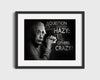 Classic Quotes - Albert Einstein - Am I crazy or others Quotes Vintage Framed Prints Gallery Frame 16x20