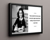 Classic Quotes - Anne Frank - Improve the world now Quotes Vintage Framed Prints Floating Canvas 16x20