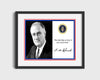 Classic Quotes - Franklin D. Roosevelt - Fear itself Quotes Vintage Framed Prints Gallery Frame 16x20