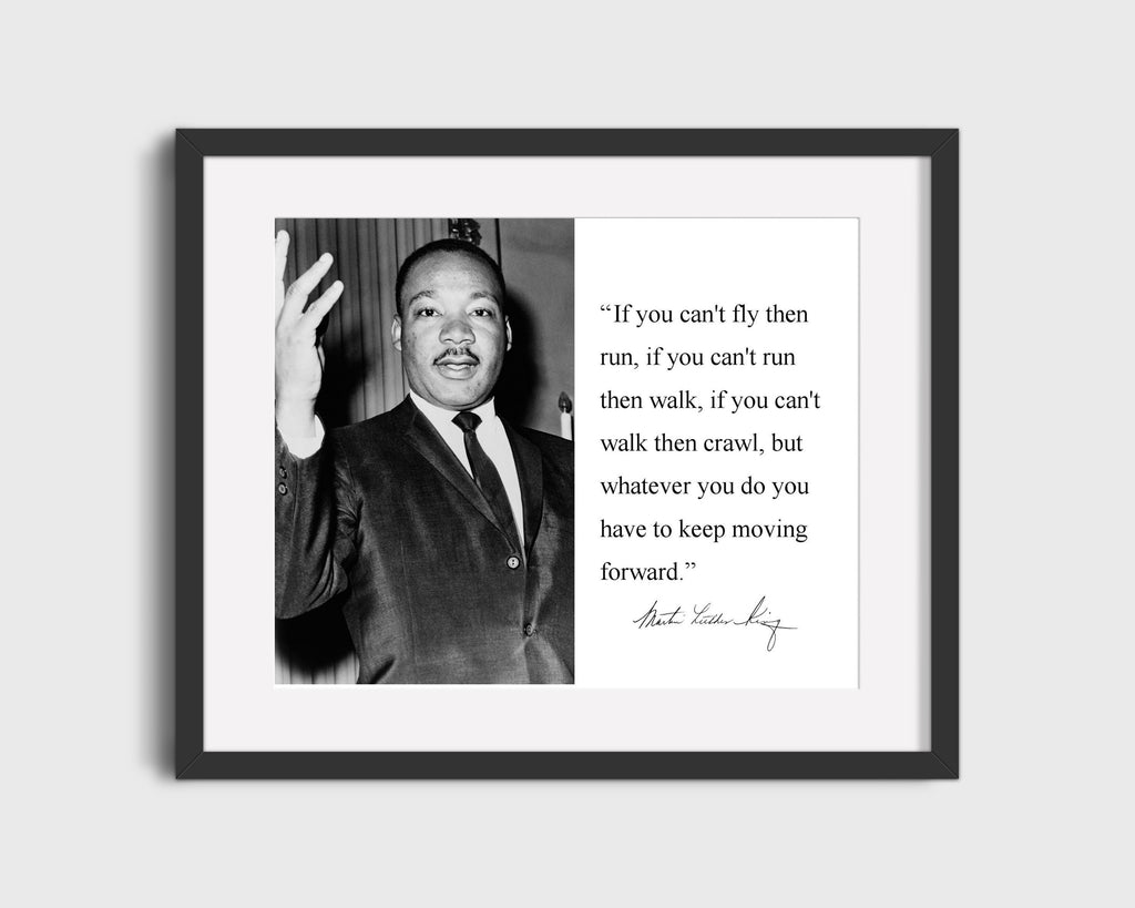 Classic Quotes - Martin Luther King Jr - Keep moving forward (2) Quotes Vintage Framed Prints Gallery Frame 16x20