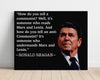 Classic Quotes - Ronald Reagan - Reading vs understanding communism Quotes Vintage Framed Prints Poster 16x20