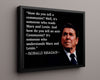Classic Quotes - Ronald Reagan - Reading vs understanding communism Quotes Vintage Framed Prints Floating Canvas 16x20