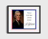 Classic Quotes - Thomas Jefferson - Honesty first wisdom Quotes Vintage Framed Prints Gallery Frame 16x20