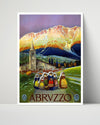 Classic Travel Poster - Abruzzo - Women in Traditional Dress Travel Vintage Framed Prints Poster 16x20