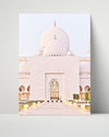 Classic Travel Poster - Abu Dhabi - Sheikh Zayed Mosque Travel Vintage Framed Prints Poster 16x20