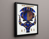 Classic Travel Poster - Africa - Air France Tribal Mask Travel Vintage Framed Prints Floating Canvas 16x20