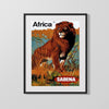 Classic Travel Poster - Africa - Sabena Travel Vintage Framed Prints Gallery Frame 16x20