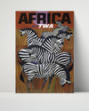 Classic Travel Poster - Africa - TWA Travel Vintage Framed Prints Poster 16x20