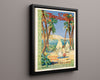 Classic Travel Poster - Algeria Tunisia - PLM Travel Vintage Framed Prints Floating Canvas 16x20