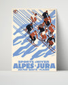 Classic Travel Poster - Alpes Jura Travel Vintage Framed Prints Poster 16x20