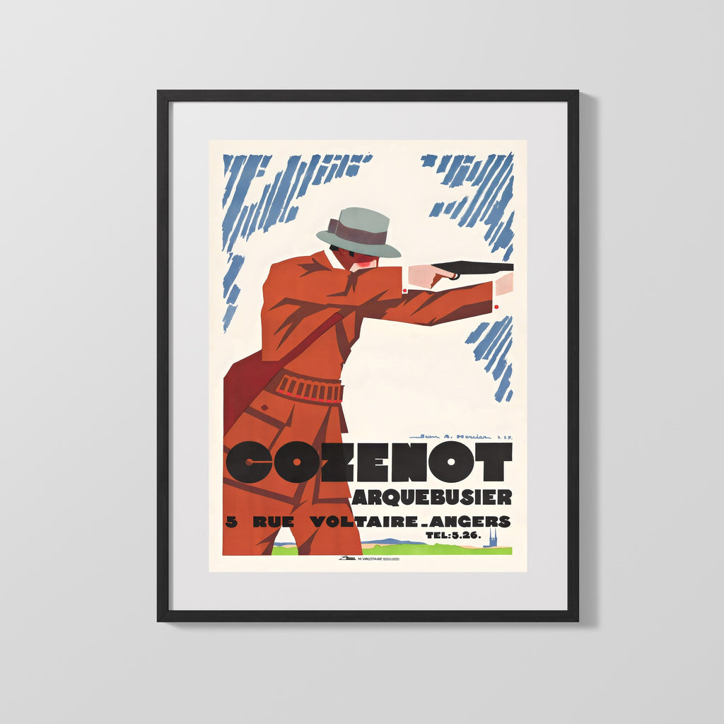 Classic Travel Poster - Angers - CozenotArquebusier Travel Vintage Framed Prints Gallery Frame 16x20