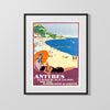 Classic Travel Poster - Antibes - Juan-les-Pins Travel Vintage Framed Prints Gallery Frame 16x20