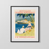 Classic Travel Poster - Antilles - Transatlantique Travel Vintage Framed Prints Gallery Frame 16x20