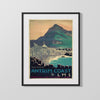 Classic Travel Poster - Antrim Coast - Giants Causeway Travel Vintage Framed Prints Gallery Frame 16x20
