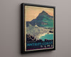 Classic Travel Poster - Antrim Coast - Giants Causeway Travel Vintage Framed Prints Floating Canvas 16x20