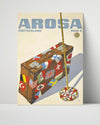 Classic Travel Poster - Arosa - Switzerland Travel Vintage Framed Prints Poster 16x20