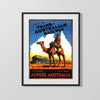 Classic Travel Poster - Australia - Camel Railway Journey Travel Vintage Framed Prints Gallery Frame 16x20