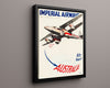 Classic Travel Poster - Australia - Imperial Airways Travel Vintage Framed Prints Floating Canvas 16x20