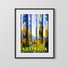 Classic Travel Poster - Australia - Marysville Victoria Tall Trees Travel Vintage Framed Prints Gallery Frame 16x20