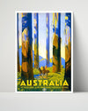 Classic Travel Poster - Australia - Marysville Victoria Tall Trees Travel Vintage Framed Prints Poster 16x20