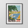 Classic Travel Poster - Bandol - Cote dAzur Travel Vintage Framed Prints Gallery Frame 16x20