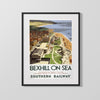 Classic Travel Poster - Bexhill-on-Sea - De La Warr Pavilion Travel Vintage Framed Prints Gallery Frame 16x20
