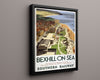 Classic Travel Poster - Bexhill-on-Sea - De La Warr Pavilion Travel Vintage Framed Prints Floating Canvas 16x20