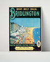 Classic Travel Poster - Bridlington - Seaside Promenade Travel Vintage Framed Prints Poster 16x20