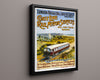 Classic Travel Poster - Brighton - Railway Travel Vintage Framed Prints Floating Canvas 16x20