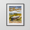 Classic Travel Poster - Brighton - Railway Travel Vintage Framed Prints Gallery Frame 16x20